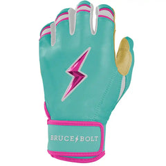 Fernando Tatis Jr. Signature Series Short Cuff Batting Gloves - Mint/Pink