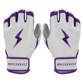 Chrome Series Short Cuff Batting Gloves - Purple