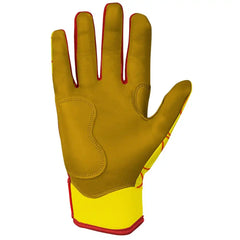 Harrison Bader Signature Series Short Cuff Batting Gloves - Flames