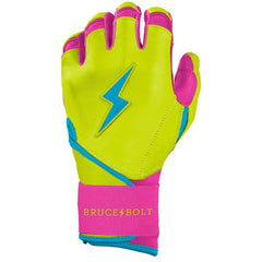 Bear Series Long Cuff Batting Gloves - Caribbean Yellow
