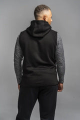 BOLT Sleeveless Hoodie - Black/Black Bolt