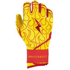 Harrison Bader Signature Series Long Cuff Batting Gloves - Flames