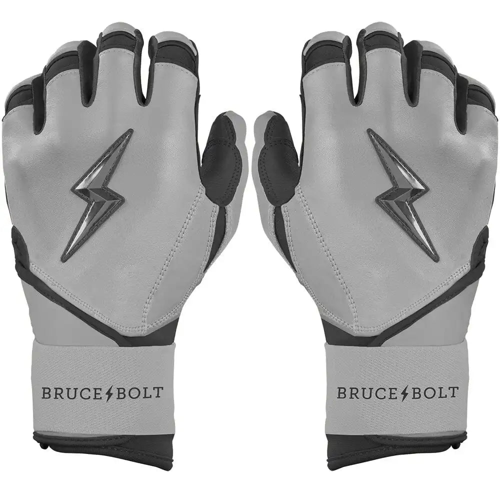 Grey Series Long Cuff Batting Gloves - Charcoal
