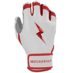 Chrome Series Short Cuff Batting Gloves - Red