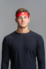 Performance Wide Headband - Red