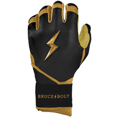 Gold Series Long Cuff Batting Gloves - Black/Gold