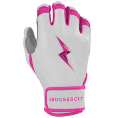 Chrome Series Short Cuff Batting Gloves - Pink