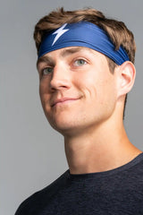 Performance Wide Headband - Navy