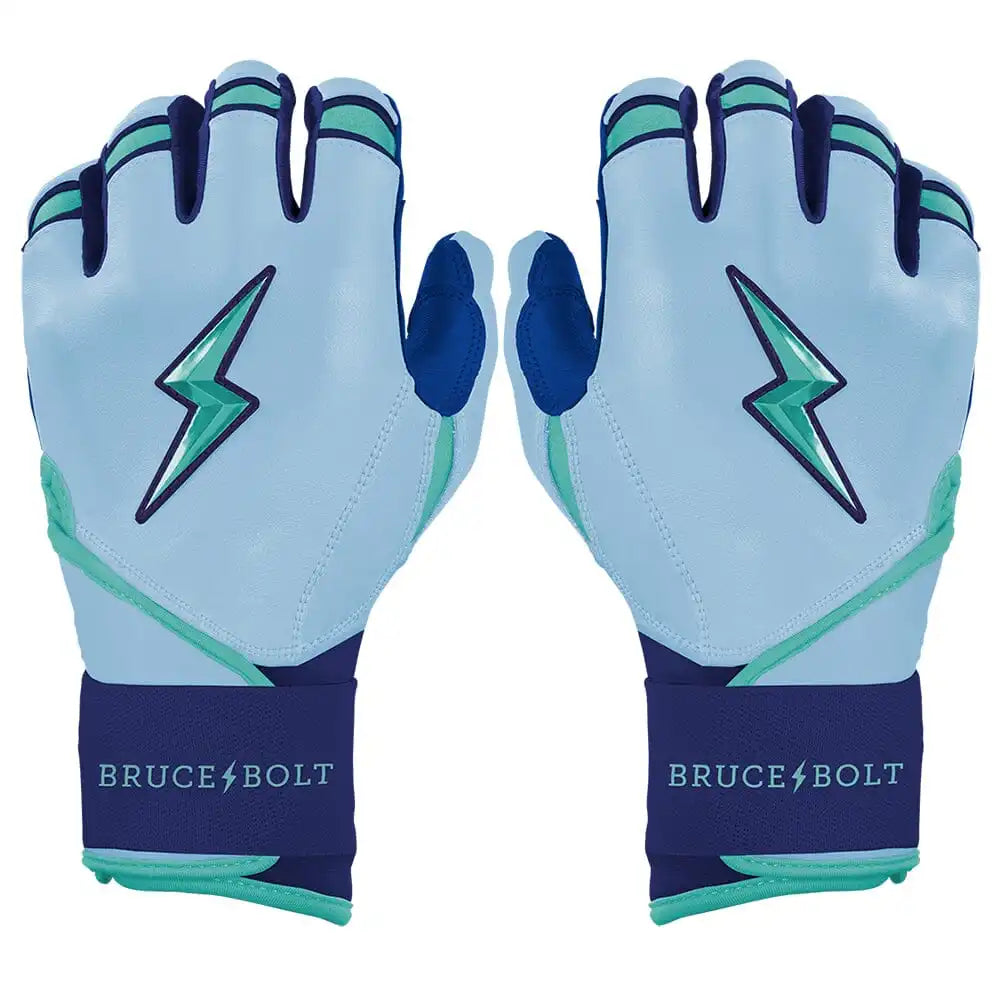 Bear Series Long Cuff Batting Gloves - Tidal Blue