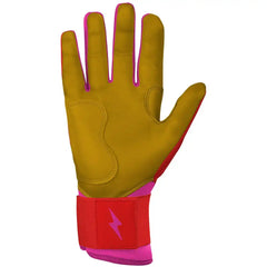 Harrison Bader Signature Series Long Cuff Batting Gloves - Pink
