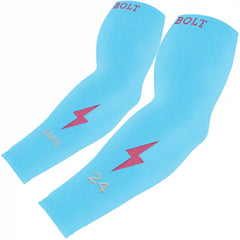 Personalized Graduated Compression Premium Arm Sleeve - Pink/Teal