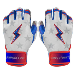 Personalized Brandon Nimmo Signature Series Short Cuff Batting Gloves - Stars & Stripes