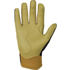 Gold Series Short Cuff Batting Gloves - Black/Gold
