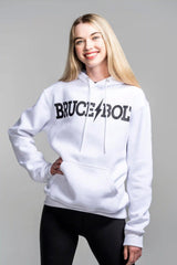 "BRUCE BOLT" Hoodie - White/Black