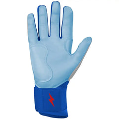 James Outman Signature Series Long Cuff Batting Gloves - Metallic Silver