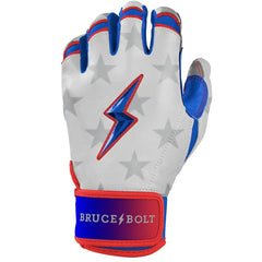 Personalized Brandon Nimmo Signature Series Short Cuff Batting Gloves - Stars & Stripes