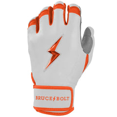 Chrome Series Short Cuff Batting Gloves - Orange