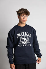 "BRUCE BOLT Golf Club" Crewneck - Navy