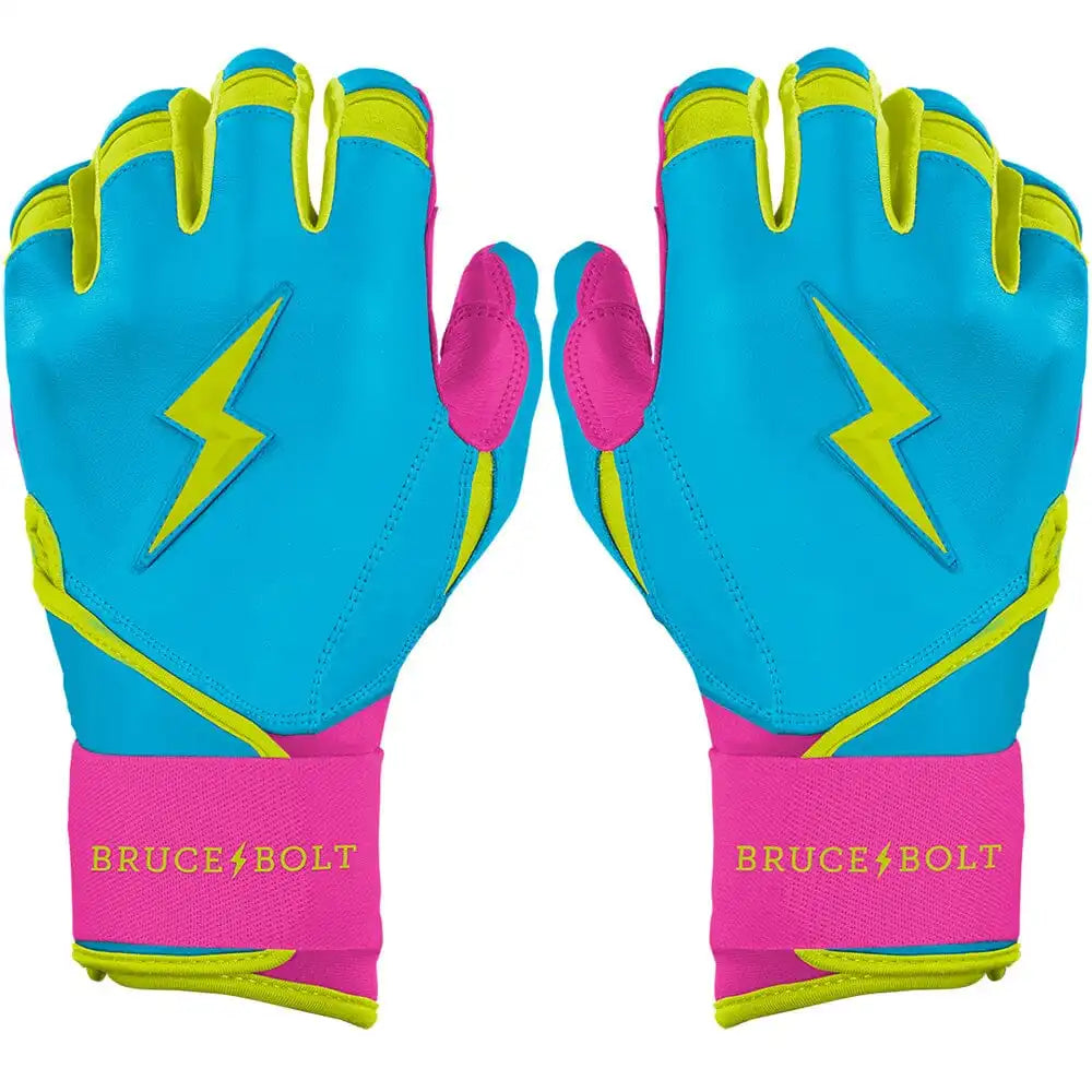 Bear Series Long Cuff Batting Gloves - Caribbean Blue
