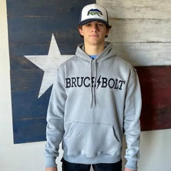 "BRUCE BOLT" Hoodie - Grey/Black