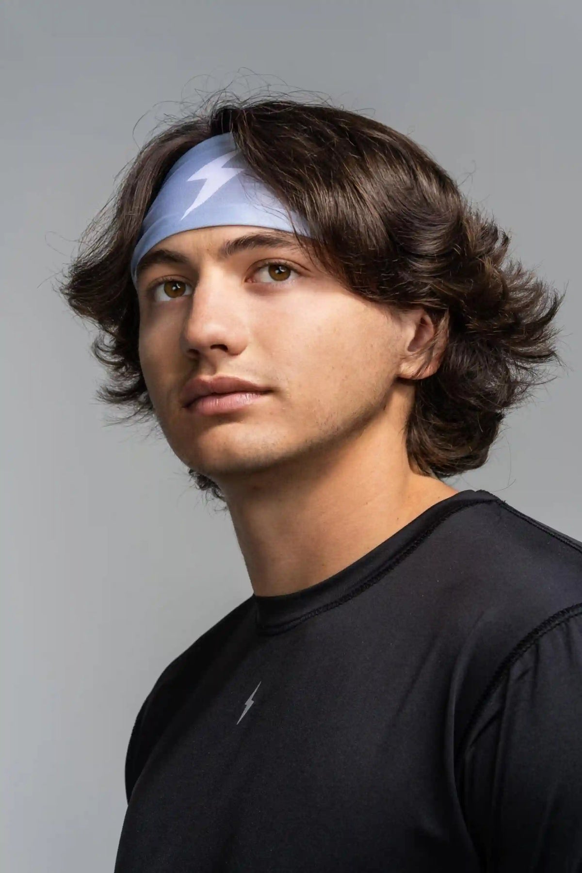 Performance Wide Headband - Grey