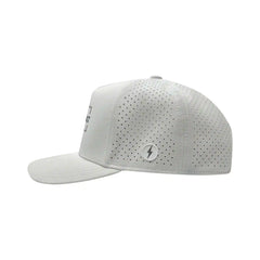 "BRUCE BOLT" Standard Snapback Hat - White
