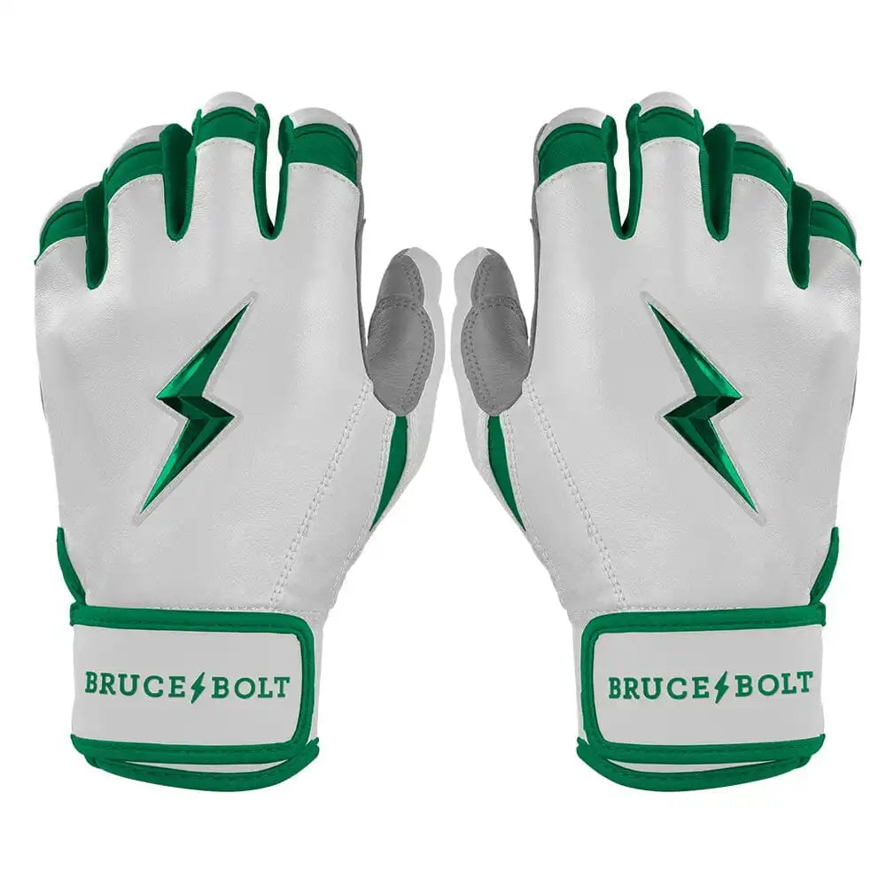 Chrome Series Short Cuff Batting Gloves - Green