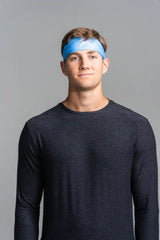 Performance Wide Headband - Baby Blue