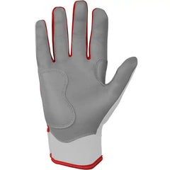 Chrome Series Short Cuff Batting Gloves - Red