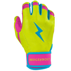 Bear Series Short Cuff Batting Gloves - Caribbean Yellow