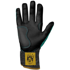 King of JUCO Creator Series Long Cuff Batting Gloves - Mint/Black