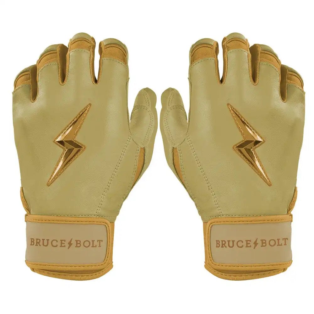 Gold Series Short Cuff Batting Gloves - Gold
