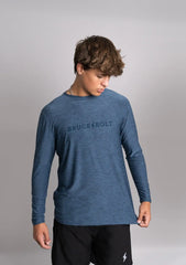 SuperSoft "BRUCE BOLT" Long Sleeve Shirt - Navy