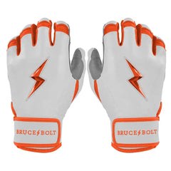 Chrome Series Short Cuff Batting Gloves - Orange