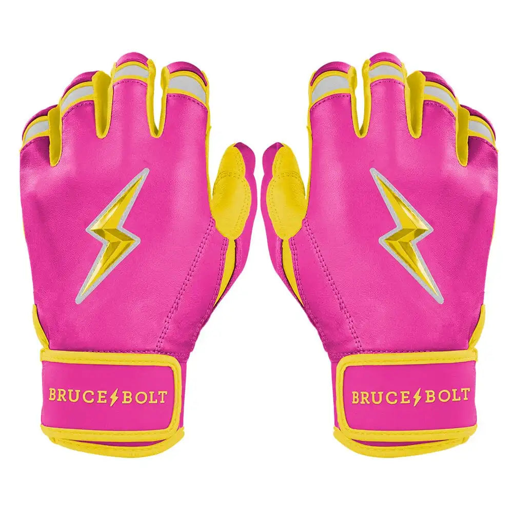 Dexter McCleon Jr. Signature Series Short Cuff Batting Gloves - Pink Lemonade