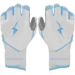 Chrome Series Long Cuff Batting Gloves - Baby Blue