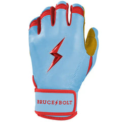 Harrison Bader Signature Series Short Cuff Batting Gloves - Baby Blue