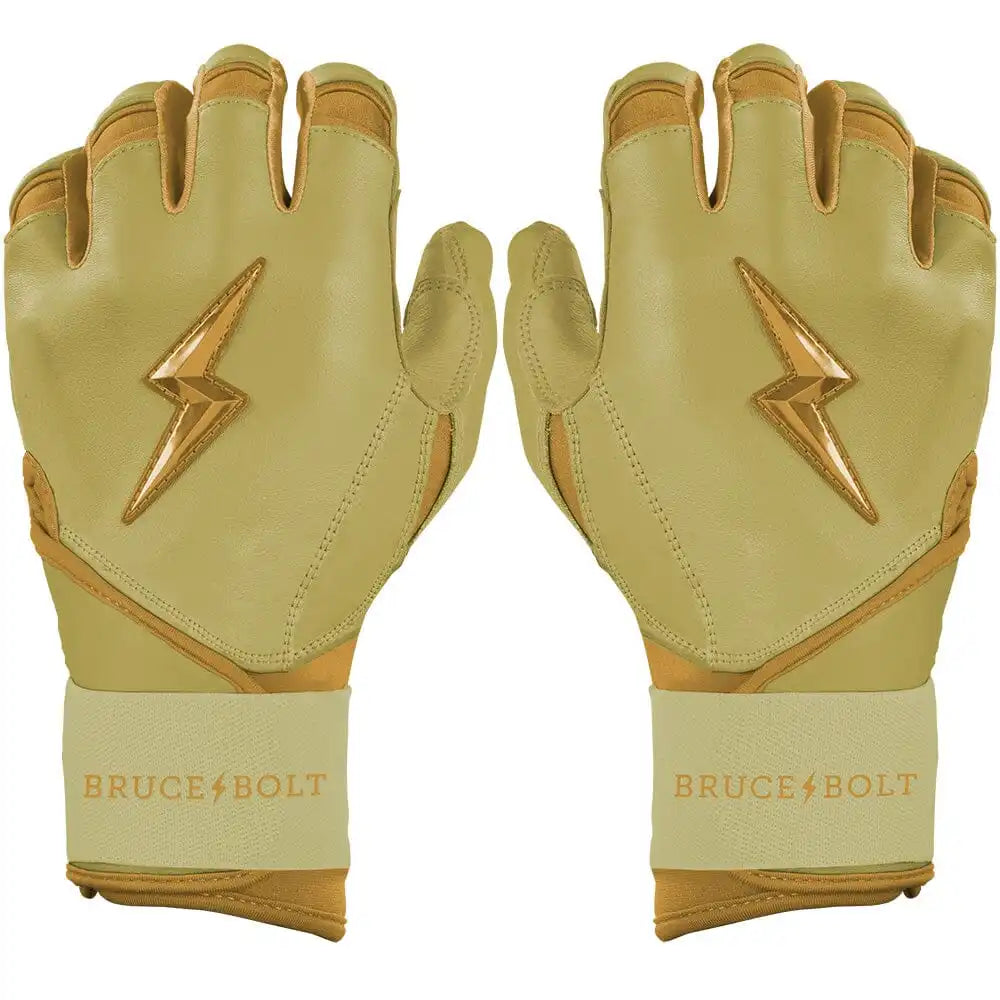 Gold Series Long Cuff Batting Gloves - Gold