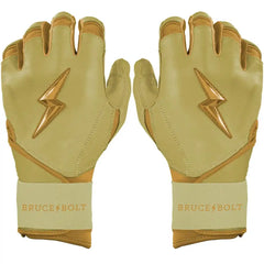 Gold Series Long Cuff Batting Gloves - Gold