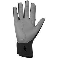 Chrome Series Long Cuff Batting Gloves - Black