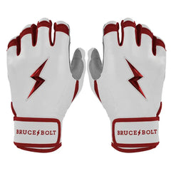 Chrome Series Short Cuff Batting Gloves - Maroon