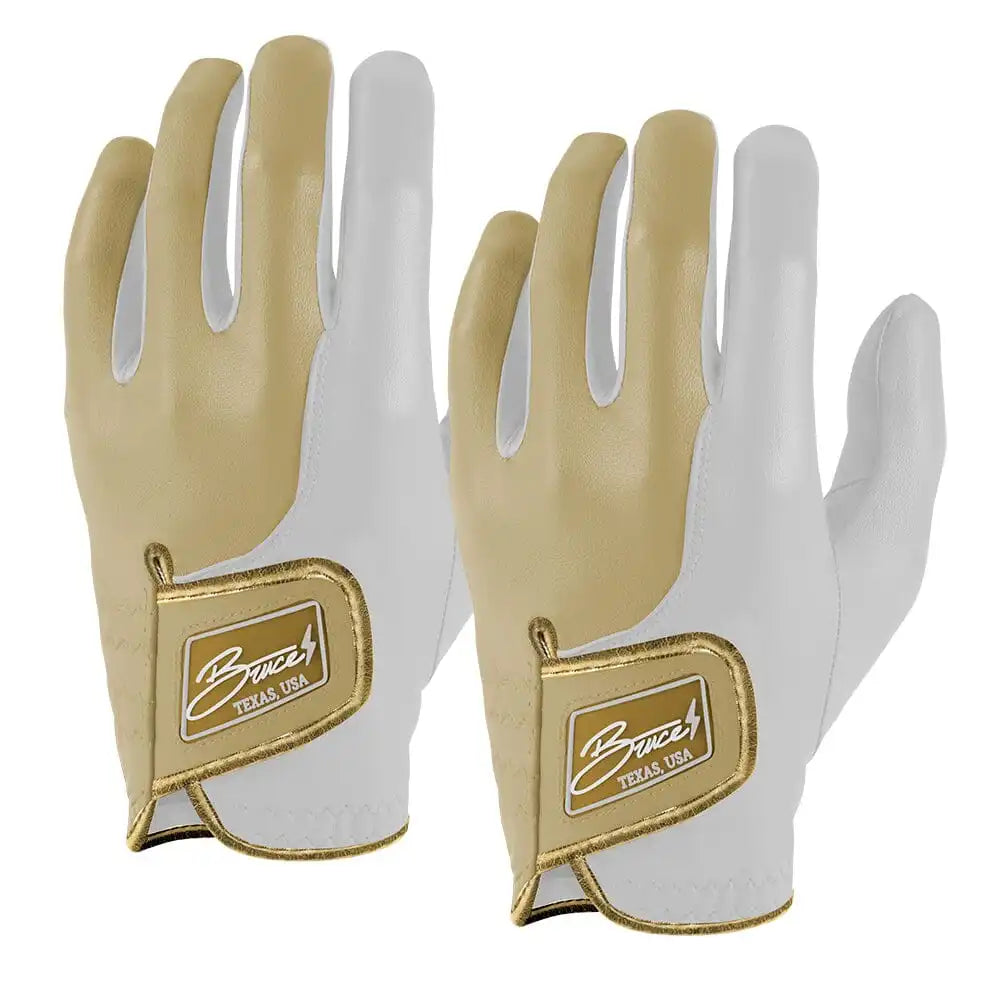 Gabby Golf Girl Creator Series Golf Gloves (On Left, 2-Pack) - Gold