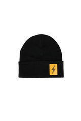 BOLT Patch Cuffed Beanie - Black