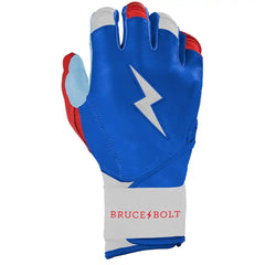 Bear Series Long Cuff Batting Gloves - Red, White & Blue