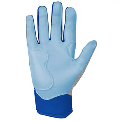 James Outman Signature Series Short Cuff Batting Gloves - Metallic Silver