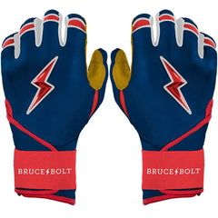 Patriot Series Long Cuff Batting Gloves - Fourth of July