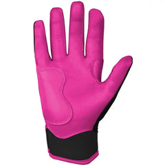 Bear Series Short Cuff Batting Gloves - Hot Pink
