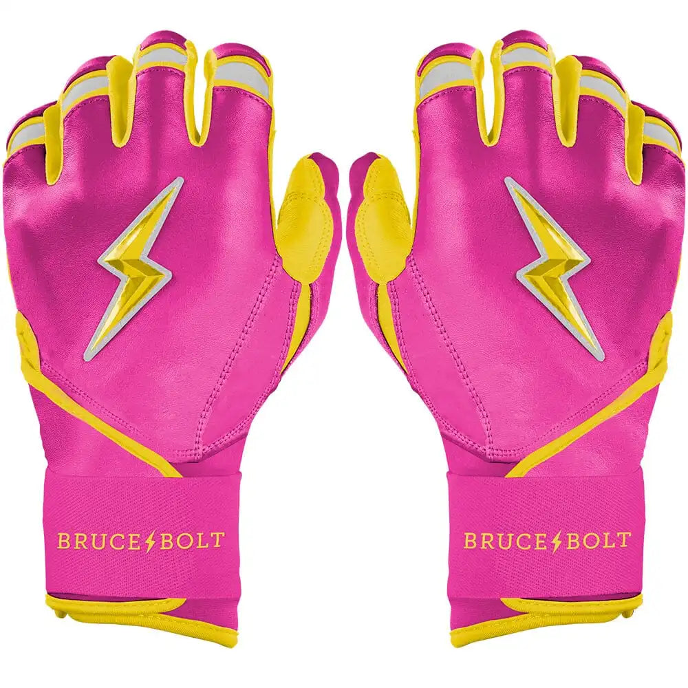 Dexter McCleon Jr. Signature Series Long Cuff Batting Gloves - Pink Lemonade