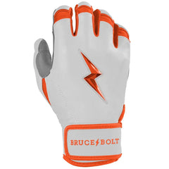 Chrome Series Short Cuff Batting Gloves - Orange