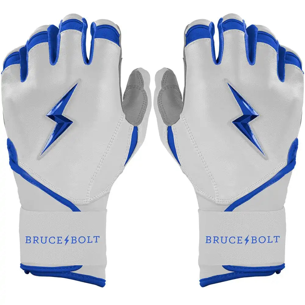 Chrome Series Long Cuff Batting Gloves - Royal